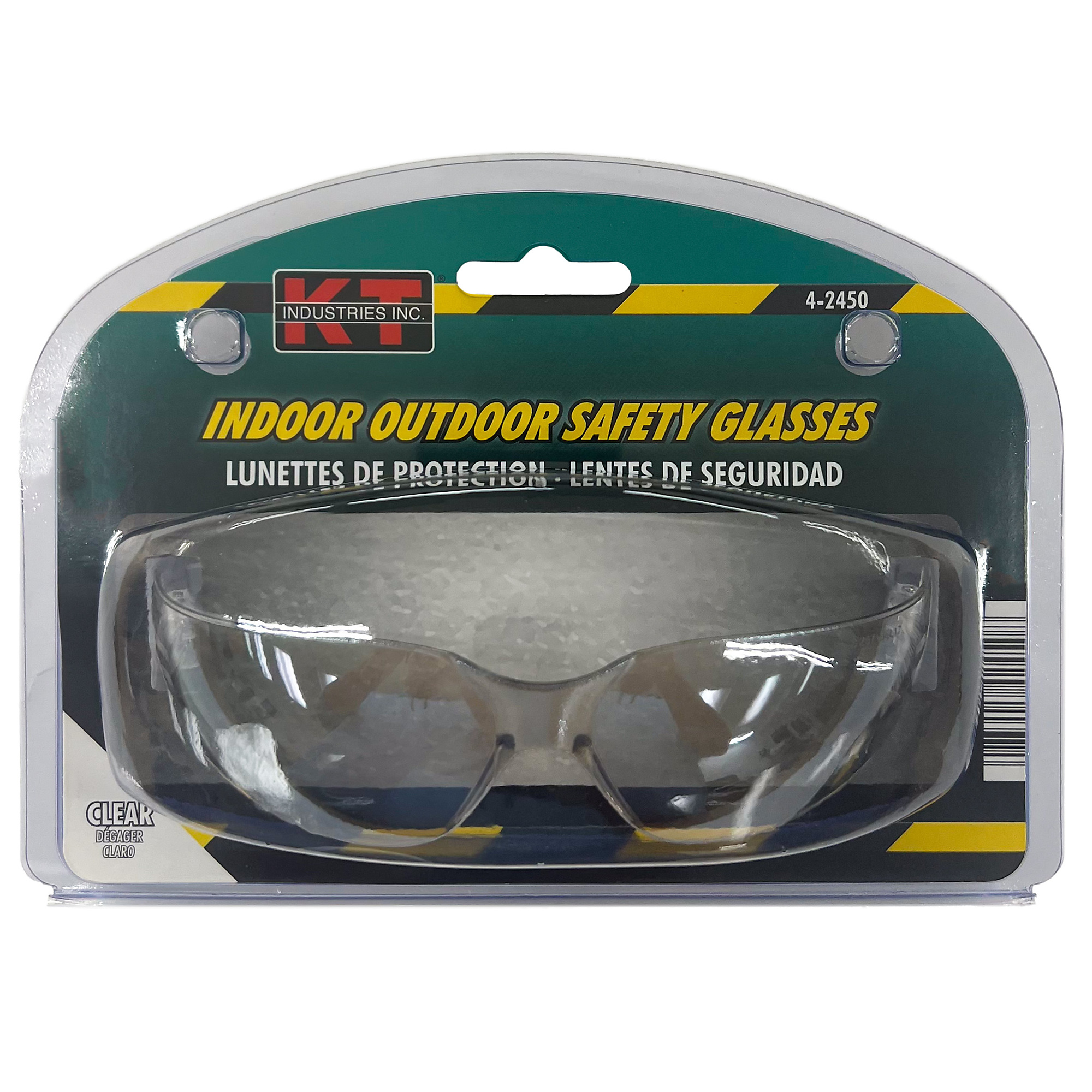 K-T Industries Wraparound Safety Glasses — Indoor/Outdoor, Polycarbonate, Model# 4-2450